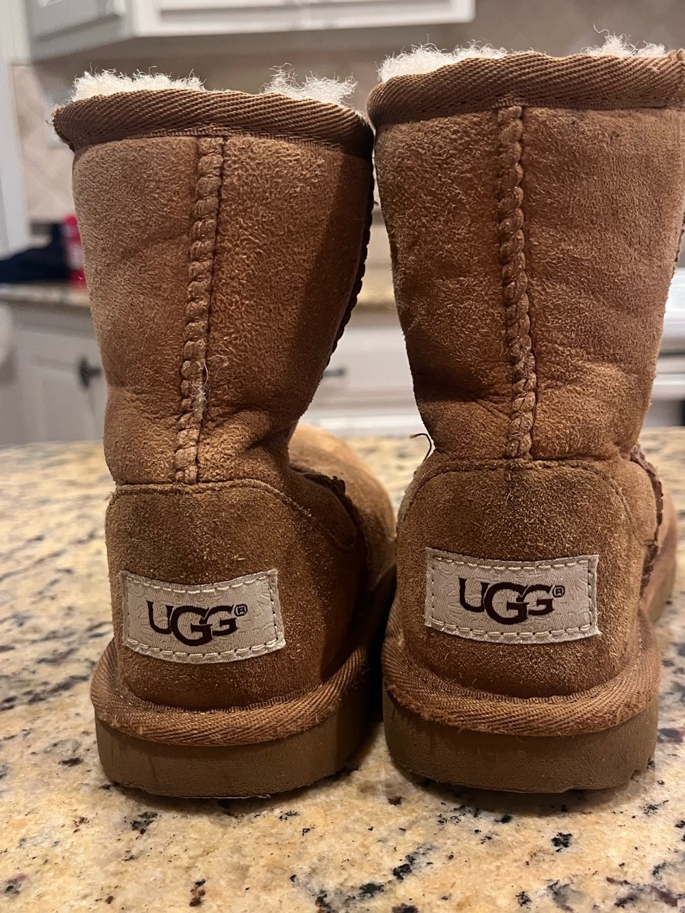 UGG Chestnut Short Shearling Boots